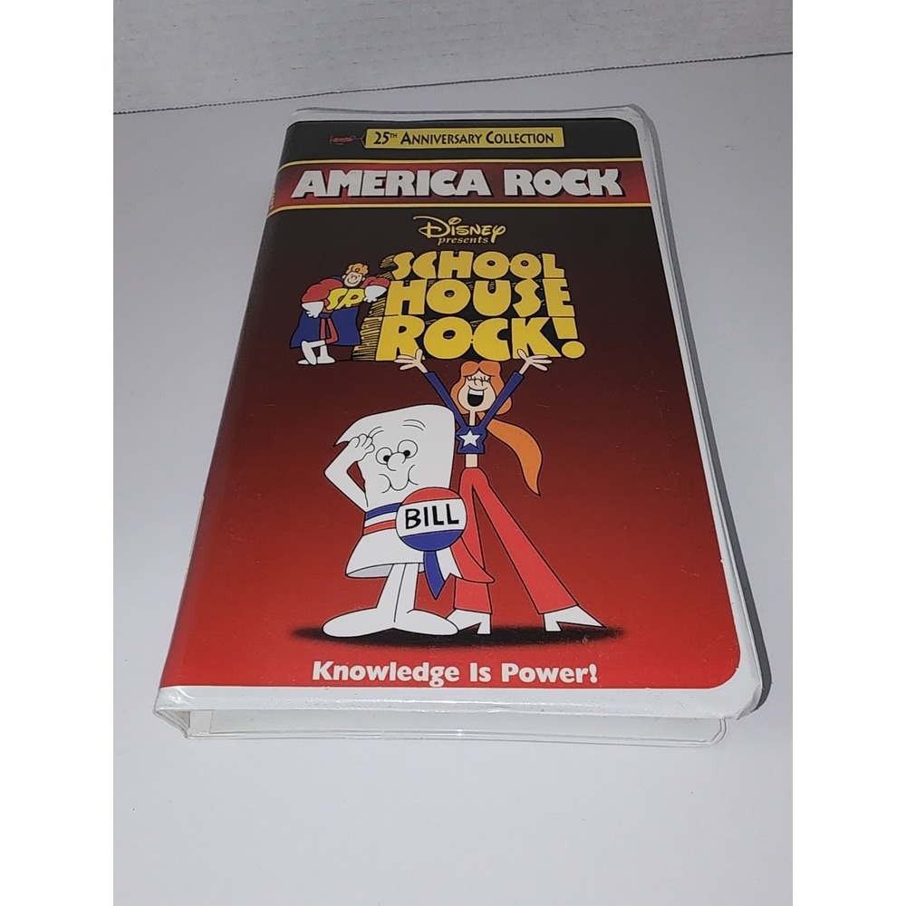 America Rock VHS Disney School House Rock! Clamshell